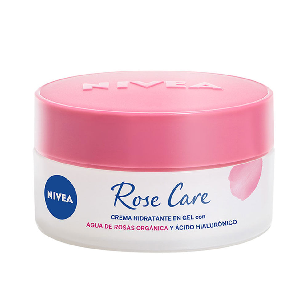 Crema hidratante Nivea Rose Care con Agua de Rosas + Ácido Hialurónico