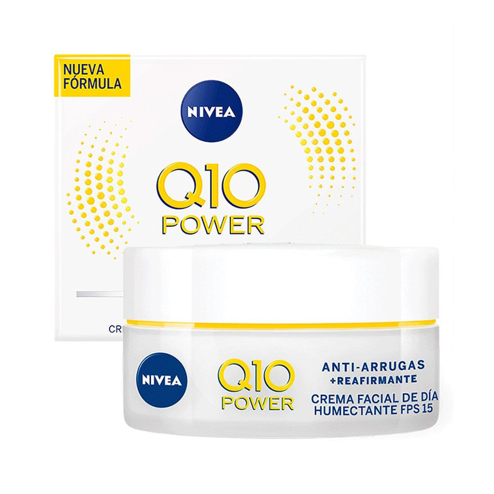 Crema facial Hidratante Nivea Q10 Power Antiarrugas + Reafirmante FPS 15