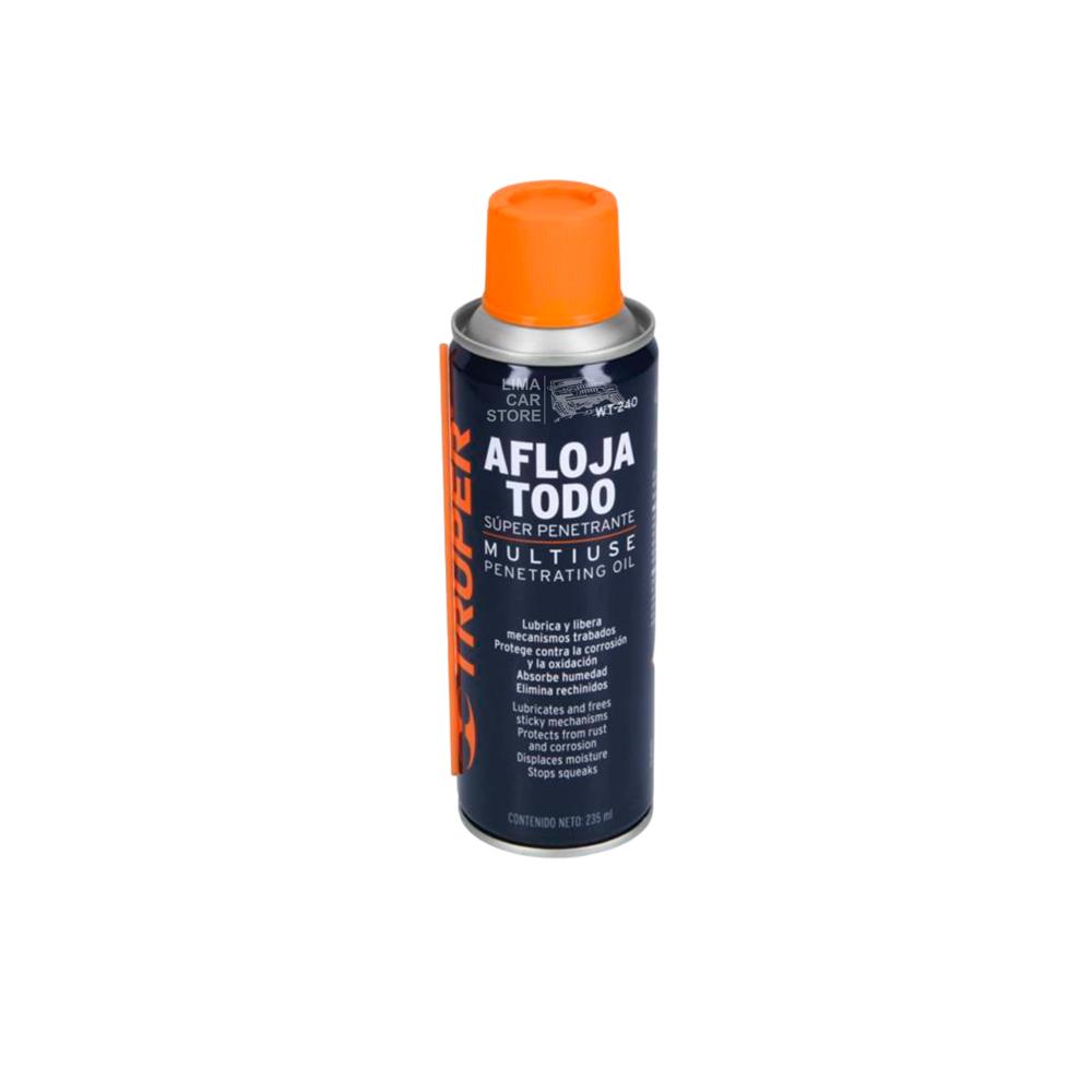 Aceite Lubricante Aflojatodo 235ml Spray Multiusos Truper