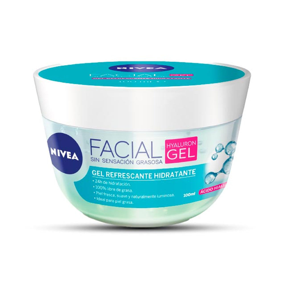 Gel facial refrescante Nivea Hyaluron con ácido hialurónico 100 ml