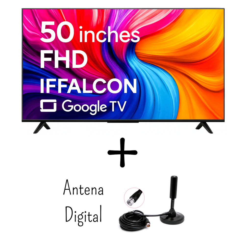 Televisor IFFALCON by TCL 50 Pulgadas FHD HDR 10 Google TV 50S55 - Antena Digital