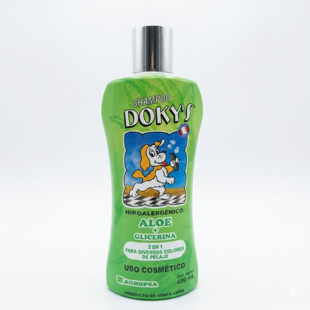 SHAMPOO HIPOALERGÉNICO CON ALOE Y GLICERINA DOKYS - 400ML