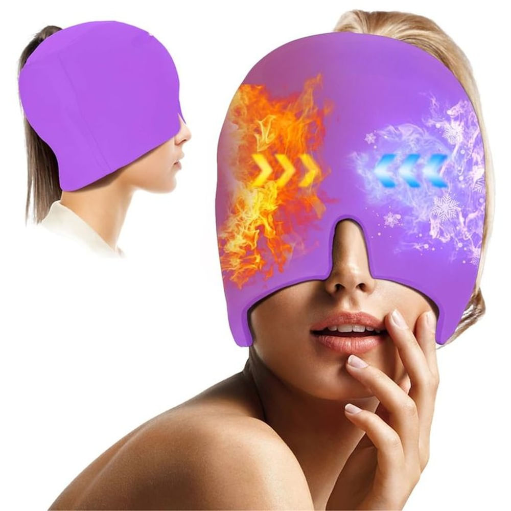 Gorro Para Aliviar La Migraña - Lila