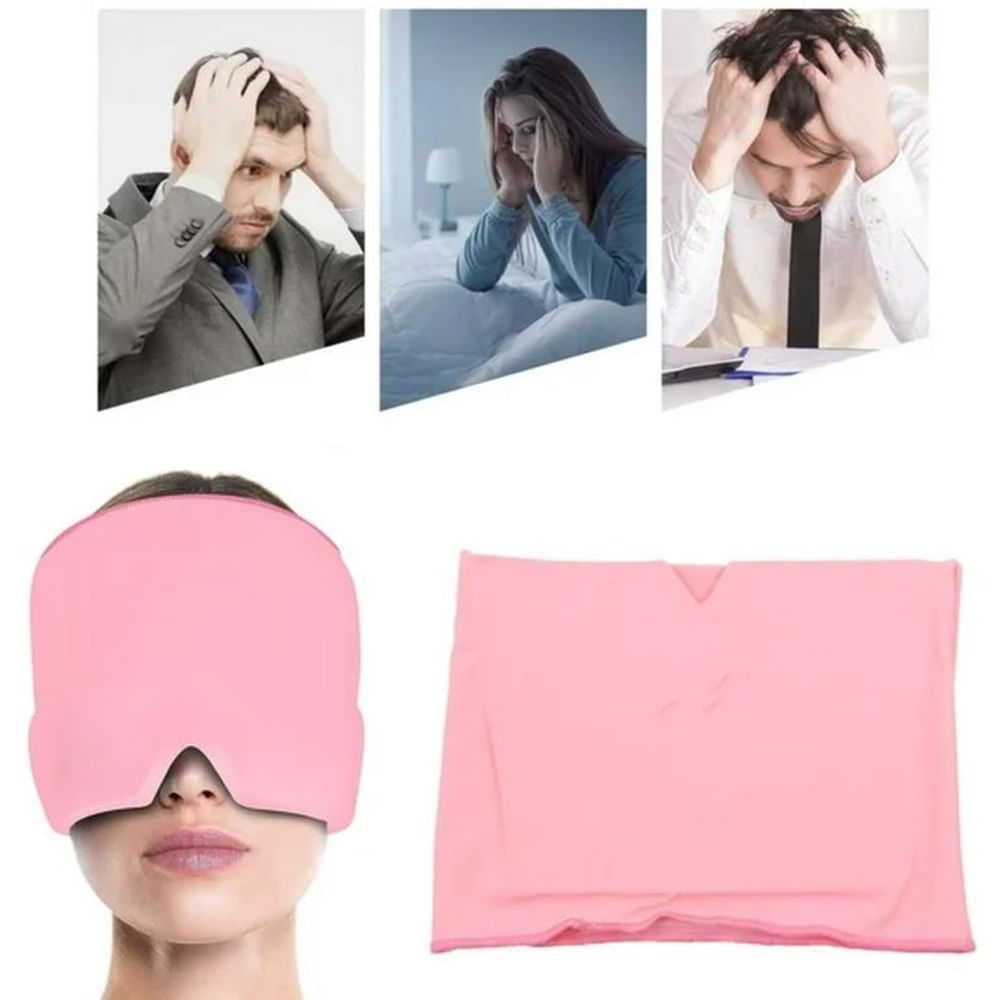 Gorro Terapéutico Para Aliviar La Migraña - Rosado