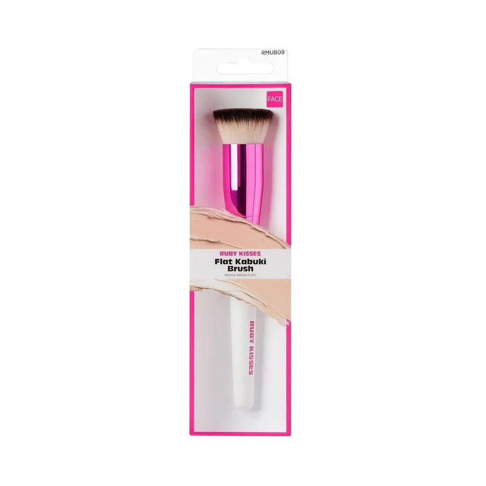 Brocha de maquillaje Ruby Kisses Flat Kabuki