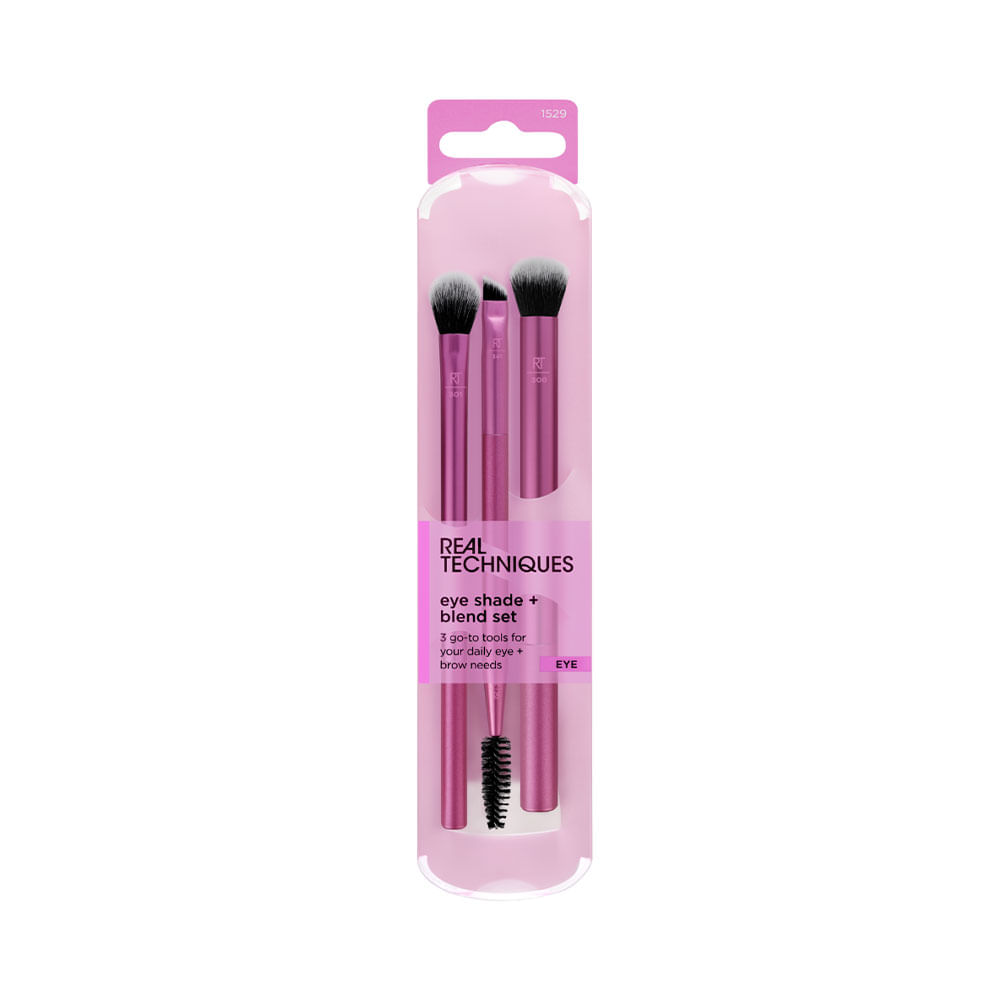 Set de brochas Real Techniques Eyeshade + Blend 3 unidades