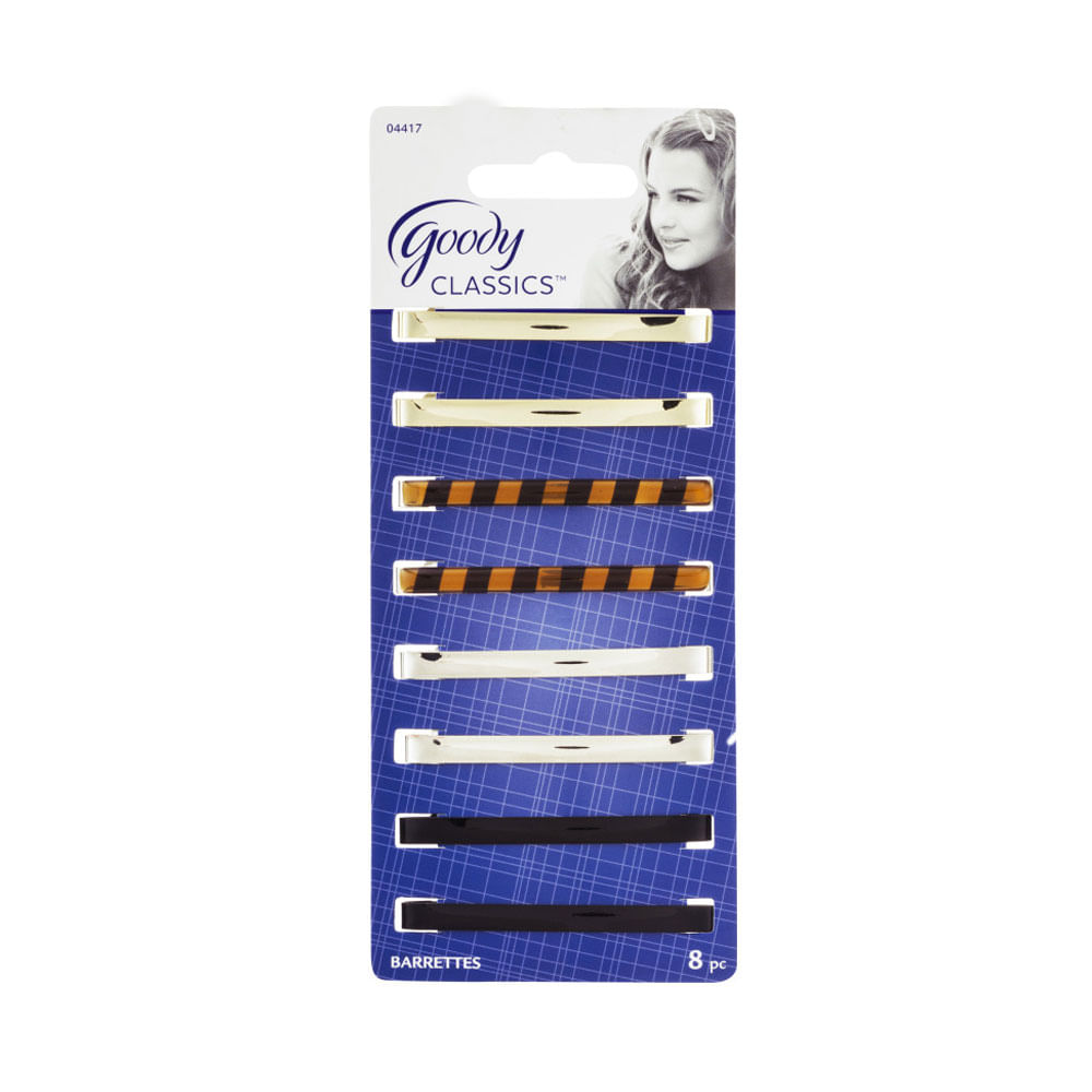 Ganchos para cabello Goody Classic Multicolor x 8 unidades