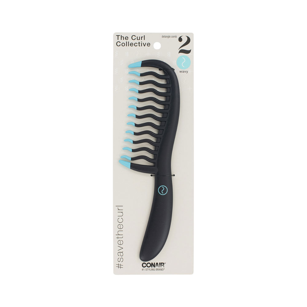Peine Conair The Curl Collective Wavy Hair Detangle Comb 2
