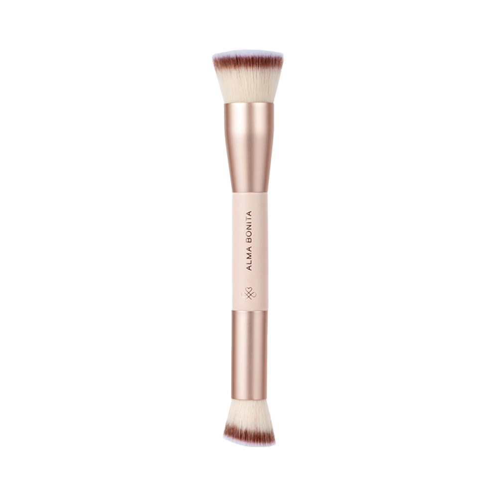 Brocha Multifuncional Alma Bonita Double Bronzer Brush #129 Dos Puntas