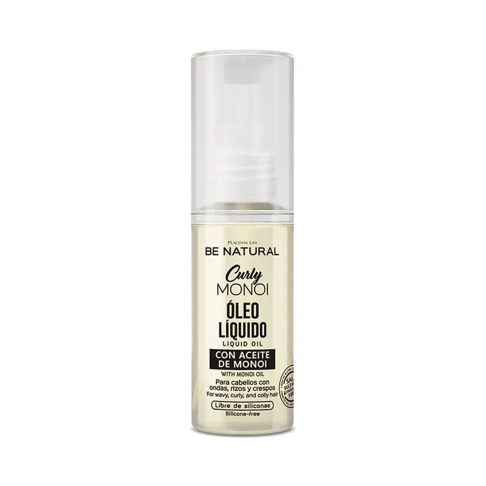 Aceite Capilar Be Natural Curly Monoi 50 ml Define y Nutre Rizos