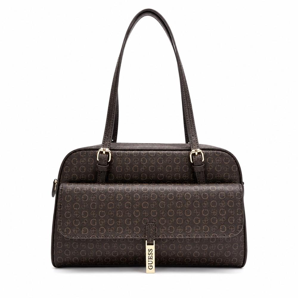 CARTERA GUESS MONOGRAFIADA MARRON KELOWNA