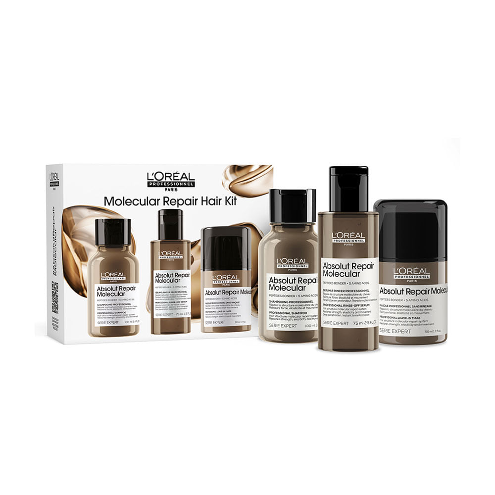 Kit Mini Trio L'Oréal Professionnel Tratamiento Capilar Absolut Repair Molecular