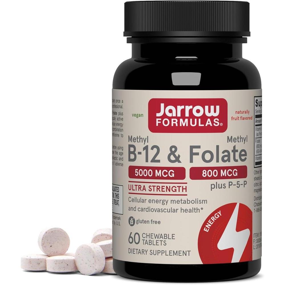 Metil B-12 y Folato de Metilo para Energía y Cardiovascular