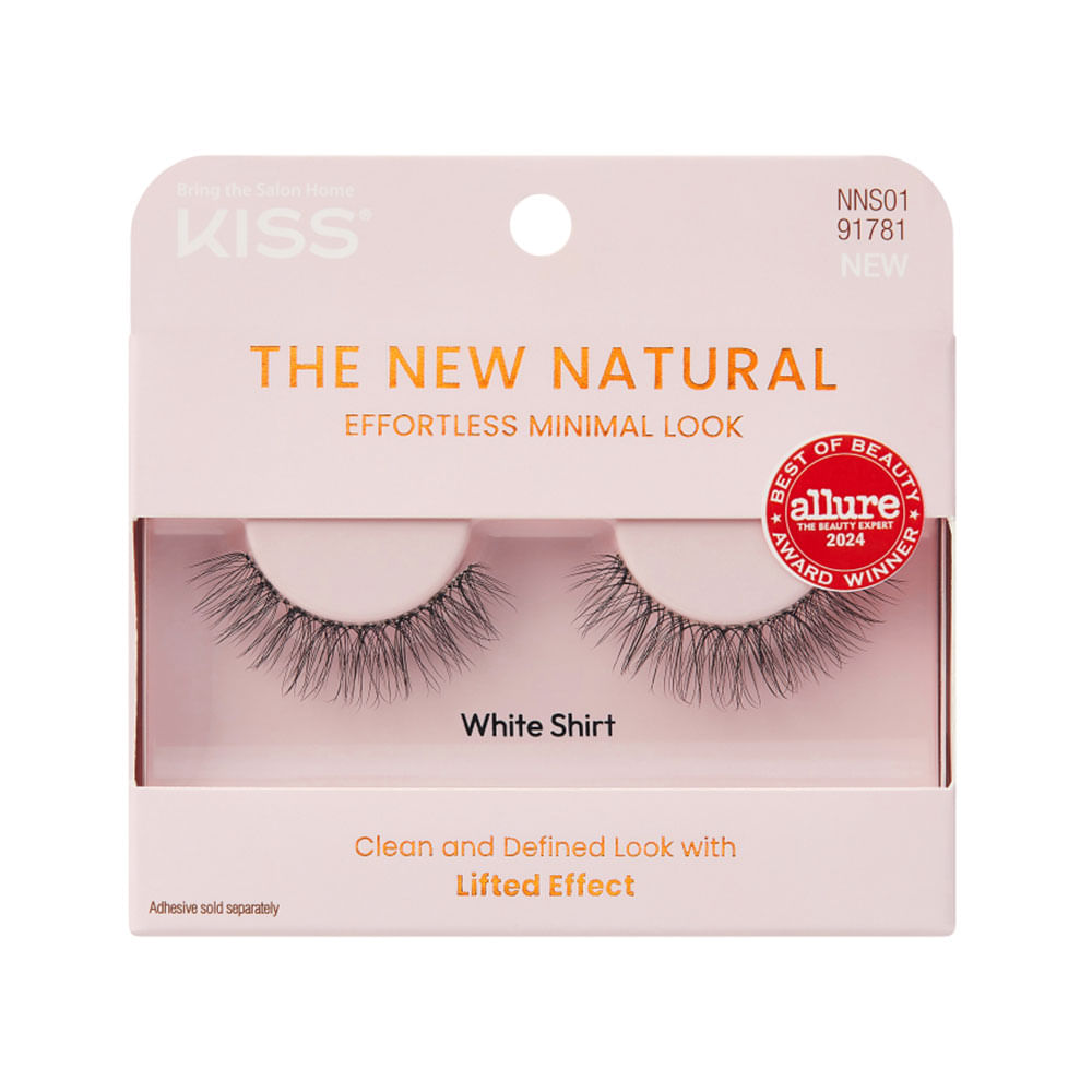 Pestañas postizas Kiss The New Natural White Shirt