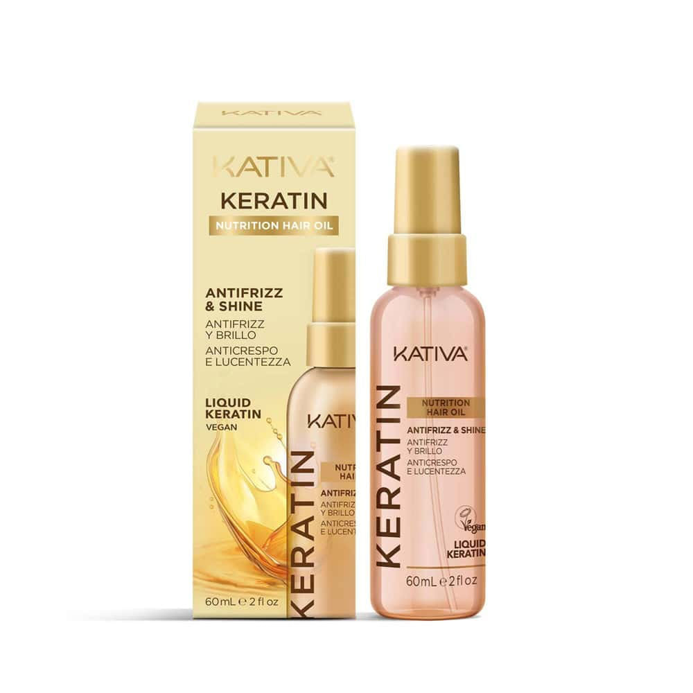 Aceite Kativa Keratin Nutrition Hair Oil Antifrizz y Brillo 60 ml