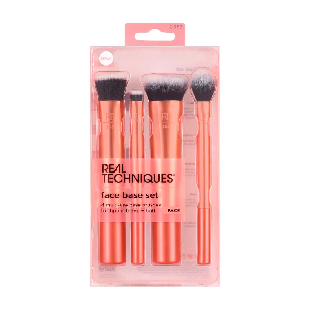 Brochas de maquillaje Real Techniques Face Base Set 4 unidades