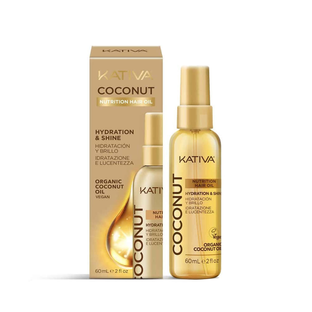 Aceite Kativa Coconut Nutrition Hair Oil Hidratación y Brillo 60 ml