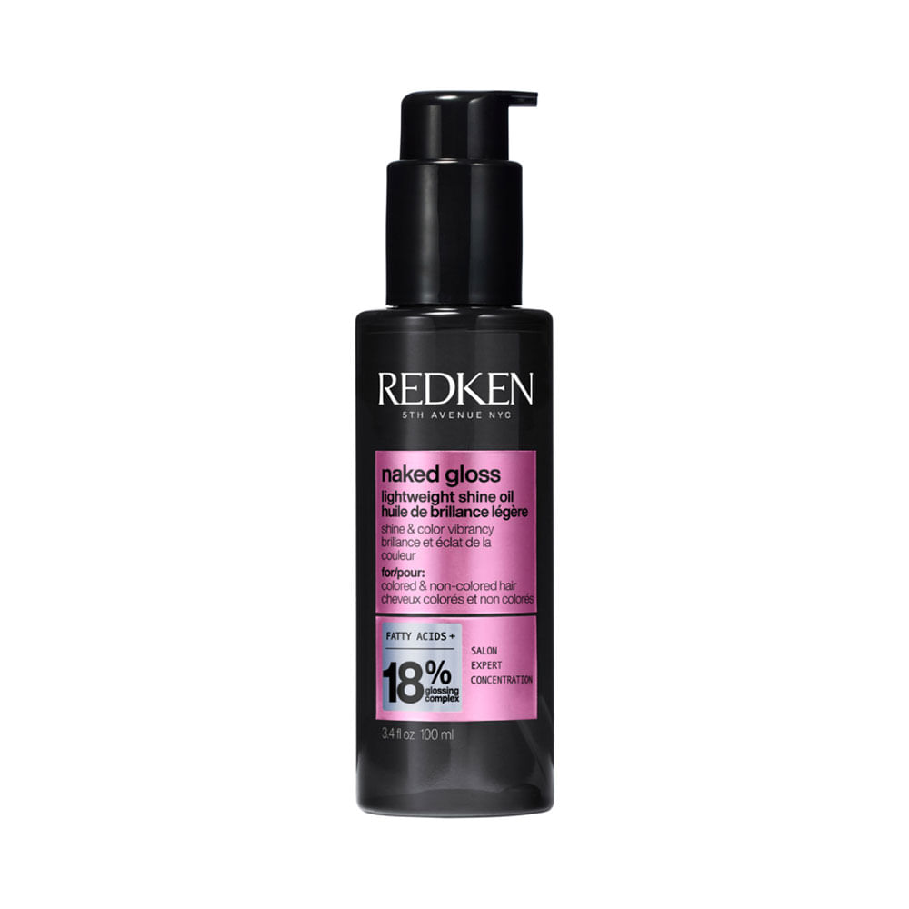 Aceite capilar Redken Naked Gloss Lightweight Shine Oil brillo extremo 100 ml