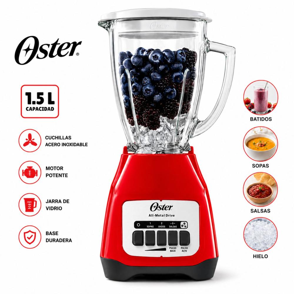 Licuadora OSTER 15L BLSTKAGMPB-053 Sandía