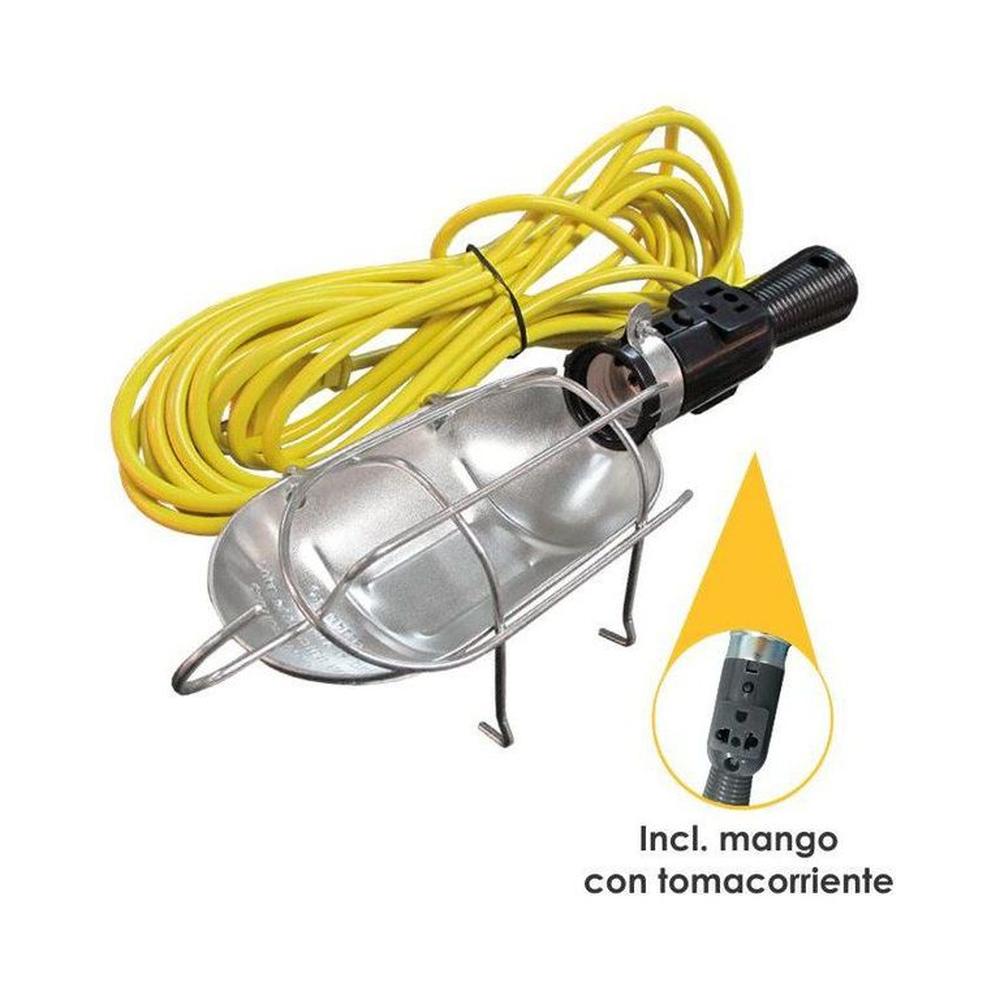 Lámpara De Taller Home Light Cable Vulcanizado x 15mts - Amarilla MULTICOLOR