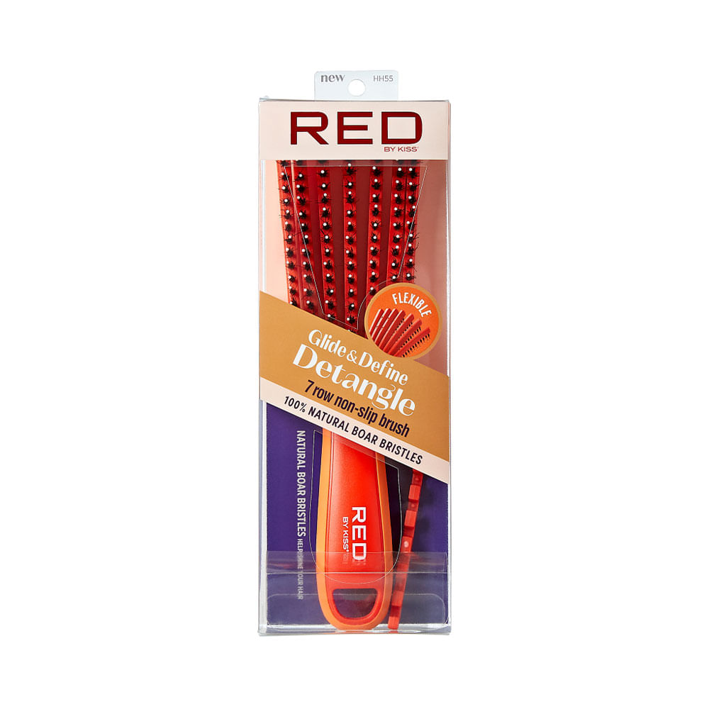 Cepillo Flexible desenredante Red by Kiss Ez Glide & Define Detangle