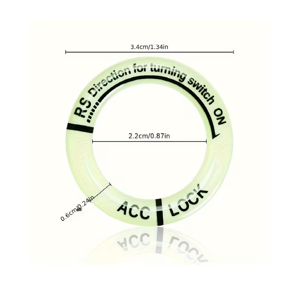 Anillo Adhesivo Luminoso para Interruptor de Encendido de Coche TM