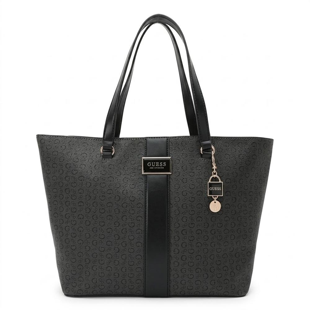 CARTERA TOTE GUESS MONOGRAFIADO NEGRO ISABELLA