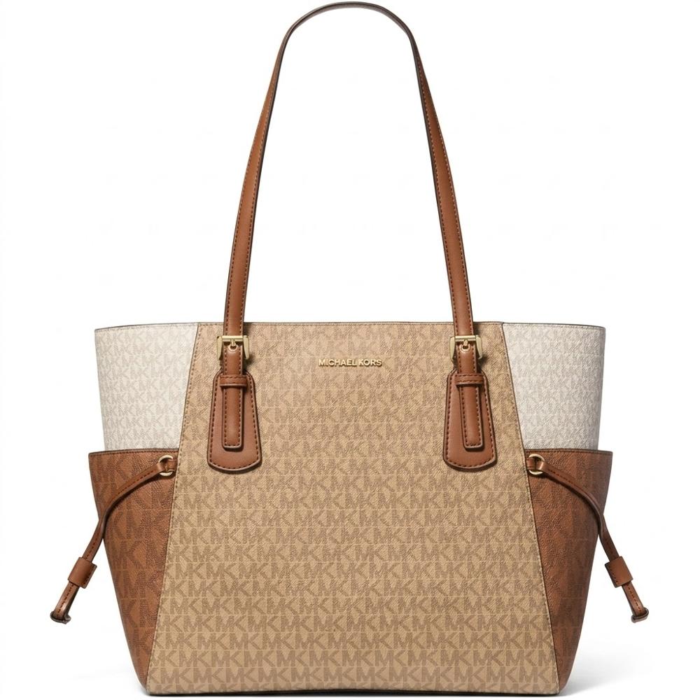 CARTERA TOTE MICHAEL KORS MONOGRAFIADA CAMEL
