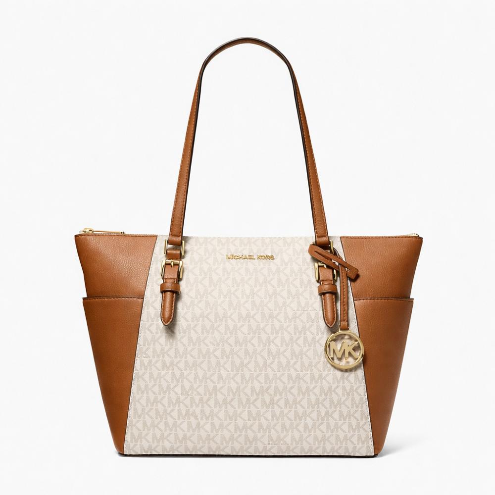 CARTERA TOTE MICHAEL KORS MONOGRAFIADA VAINILLA