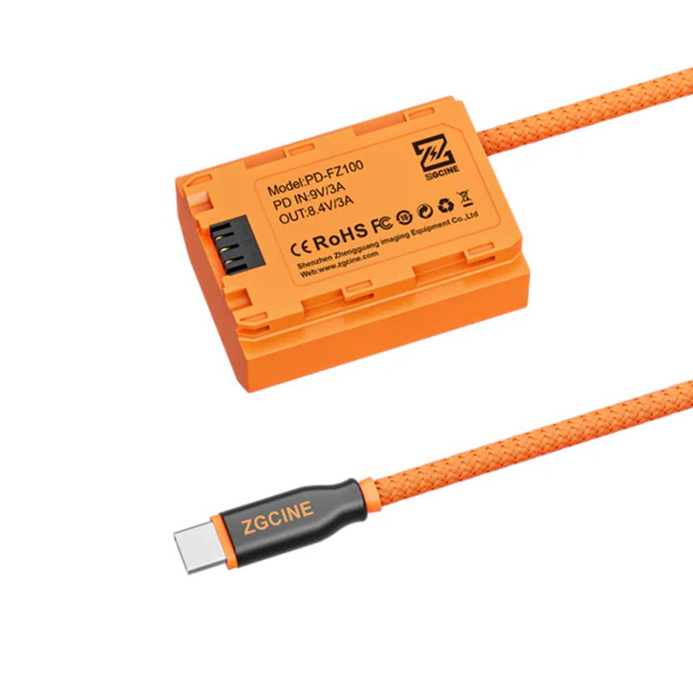 Dummy Battery para Sony NP-FZ100 ZGCINE PD-FZ100 USB-C