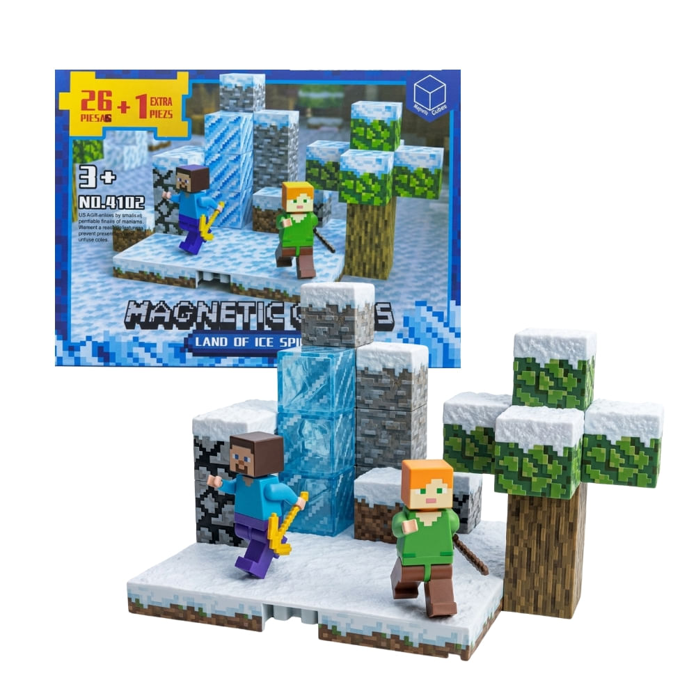 Juego de Bloques Magnéticos Land of Ice Spikes 27 Piezas