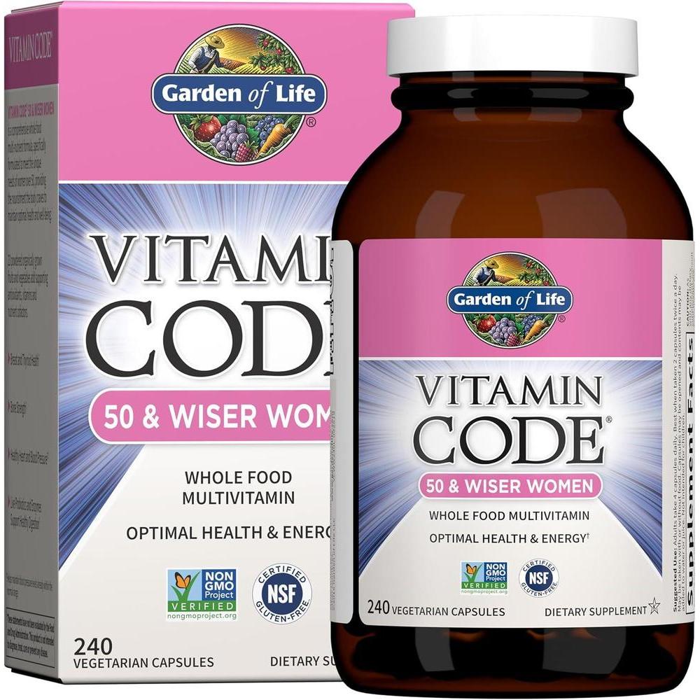 Multivitamínico con probióticos para mujeres 50+ de Garden of Life