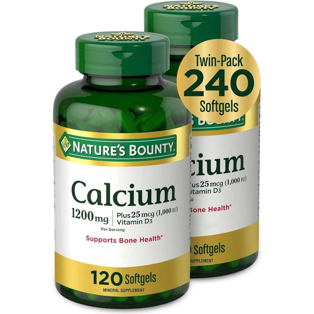Nature's Bounty Calcio y Vitamina D3 para Salud Ósea