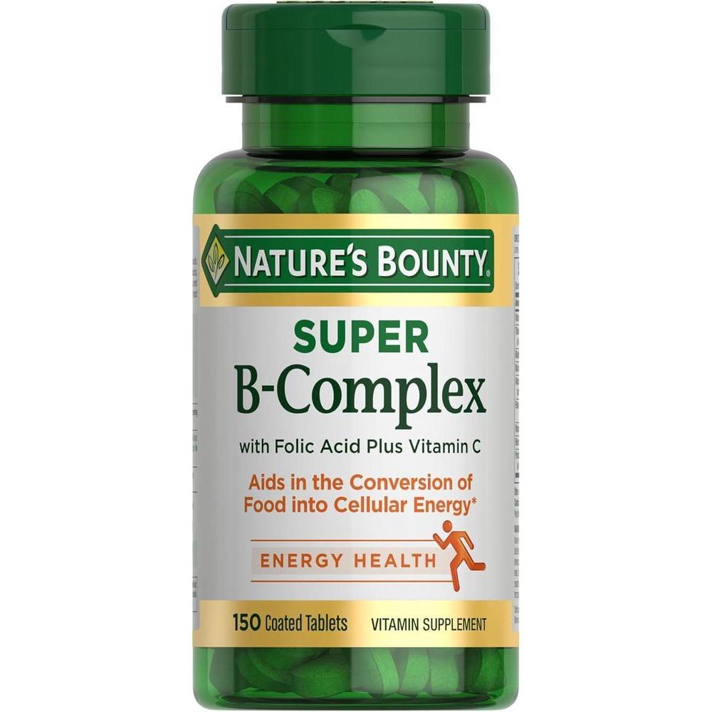 Nature's Bounty Complejo B con Vitamina C y Ácido Fólico