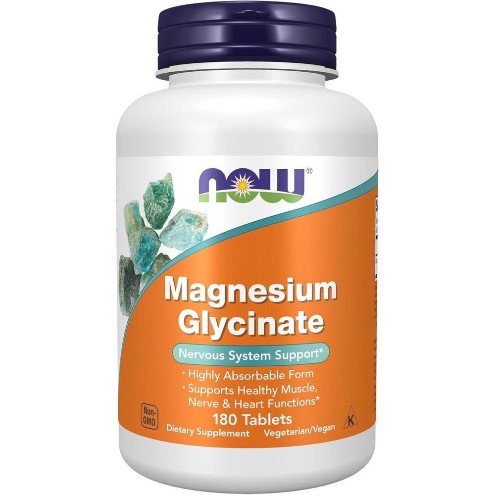Suplemento Magnesium Glycinate Now Highly Absorbable