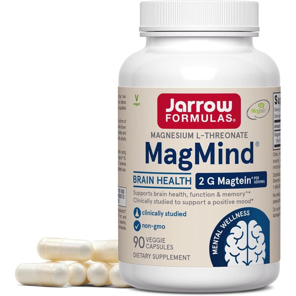 Suplemento Jarrow MagMind MAGT 90 Cápsulas