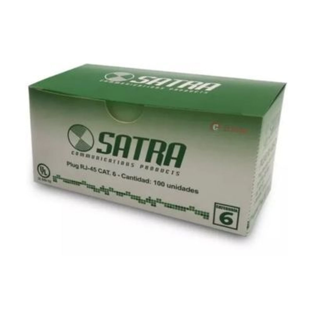 CONECTORES SATRA RJ45 CAT6