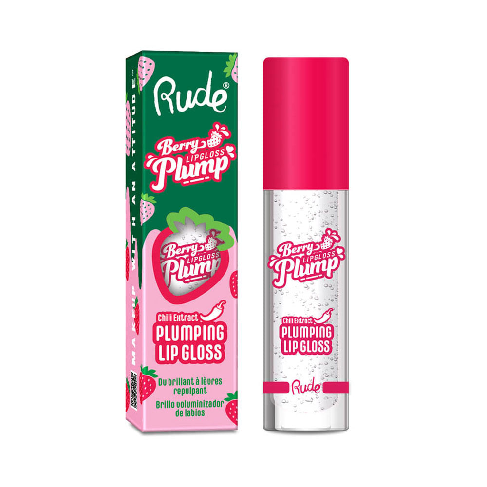 Brillo Labial Voluminizador Rude Cosmetics Berry Lipgloss Plump