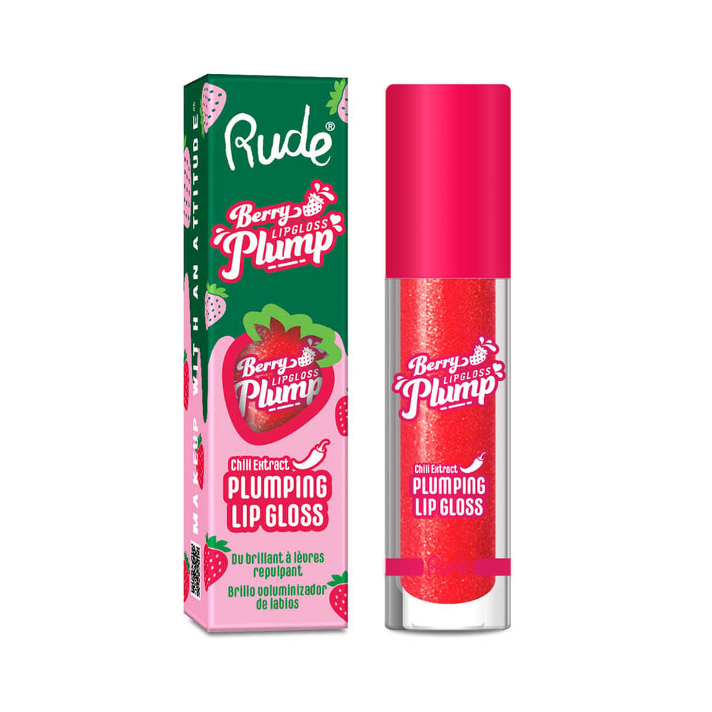 Brillo Labial Voluminizador Rude Cosmetics Berry Plump Kiss