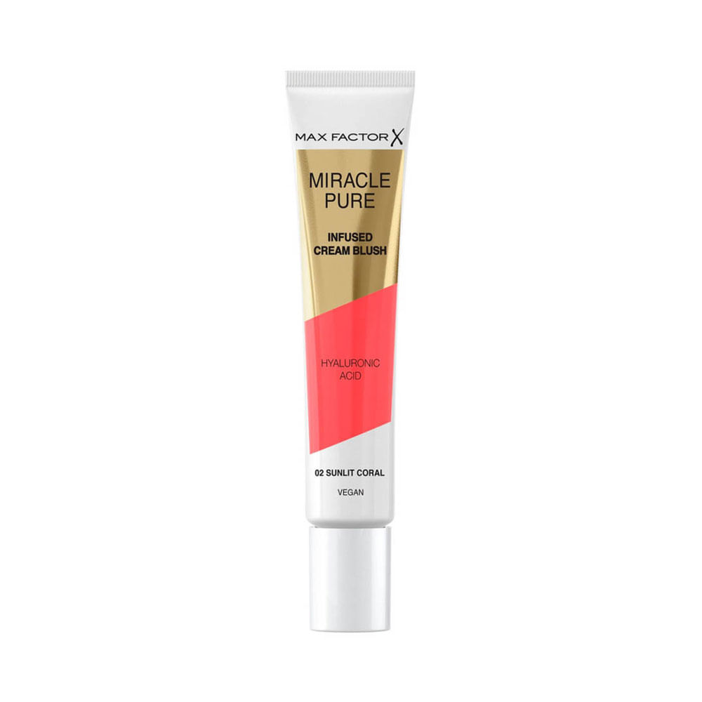 Rubor Max Factor Miracle Pure con Ácido Hialurónico 02 Sunlit Coral