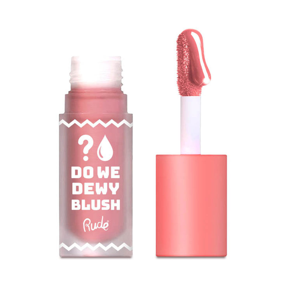Rubor Líquido Rude Cosmetics Do We Dewy Peachy Pink