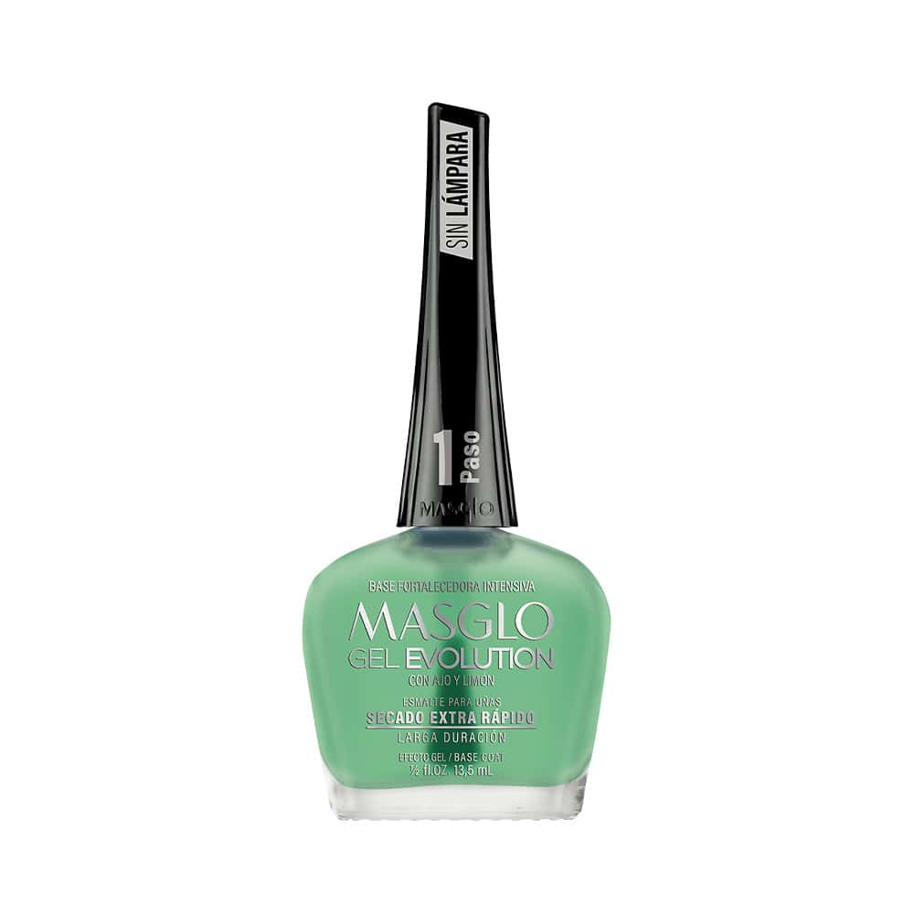 Base fortalecedora de uñas Masglo Gel Evolution Ajo y Limón