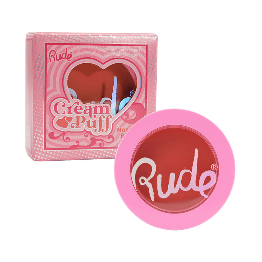 Rubor en crema Rude Cream Puff Natural Blush 777 Creamsicle
