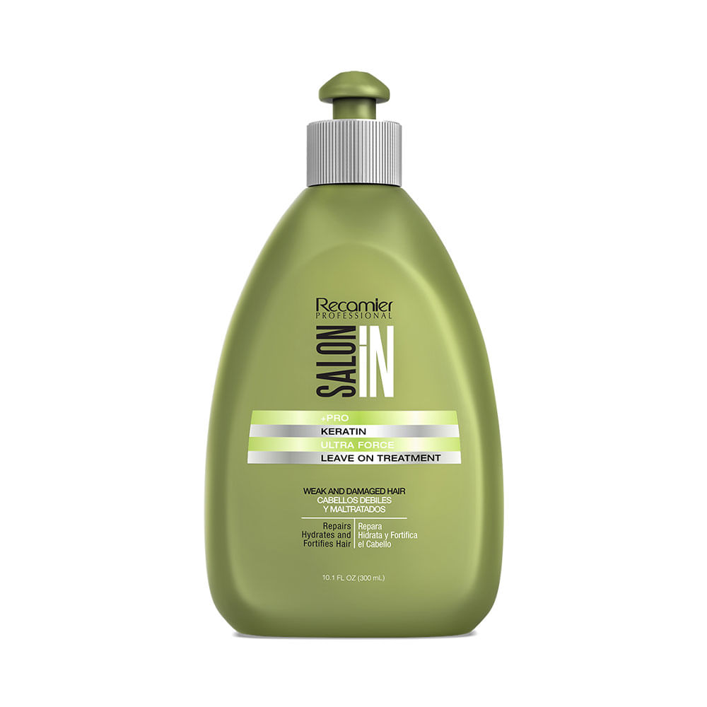 Tratamiento sin enjuague Salon In +Pro Keratin Ultra Force para cabellos débiles 300 ml