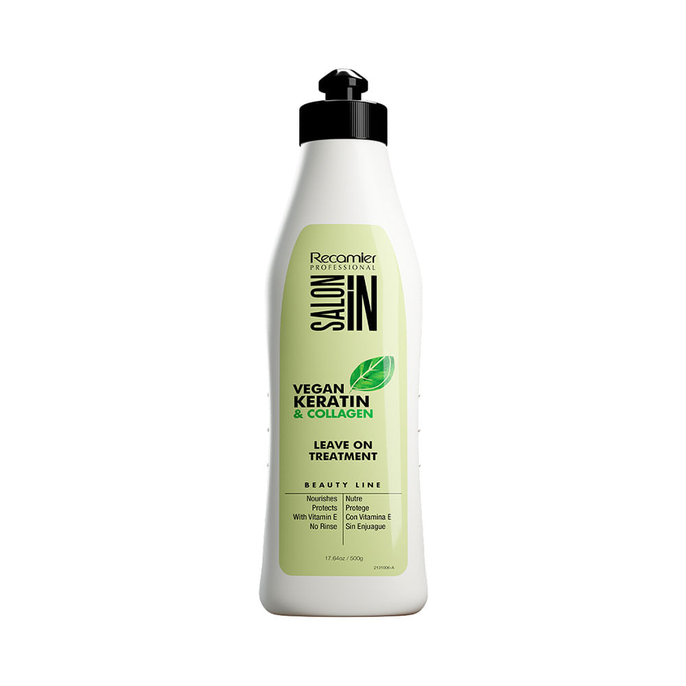 Tratamiento sin enjuague Salon In Keratin Deep Leave On con keratina vegetal y colágeno 500 ml