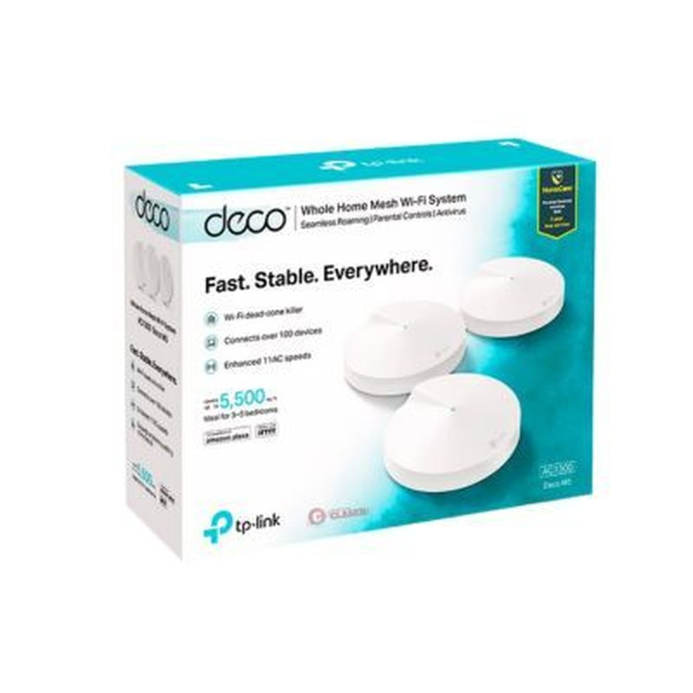 SISTEMA WIFI MESH TP-LINK DECO M5 AC1300 PACK 3 Blanco