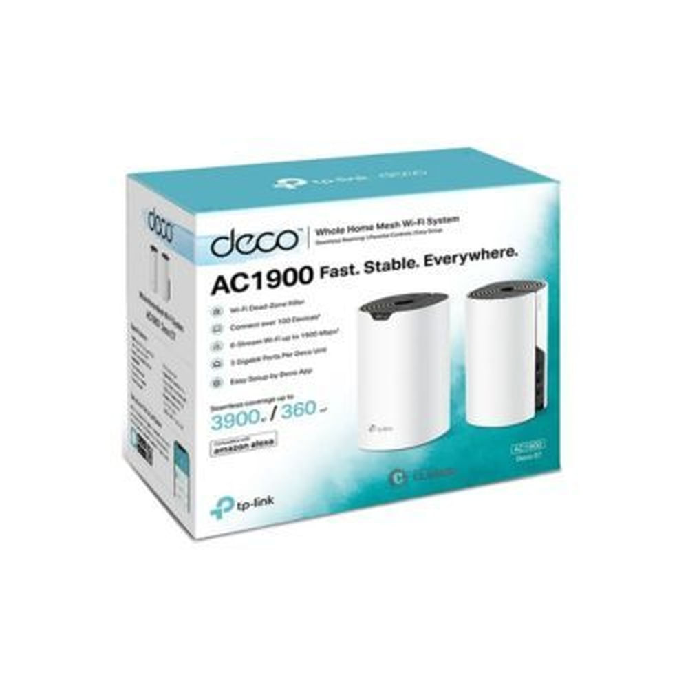 SISTEMA WIFI MESH TP-LINK DECO S7 AC1900 PACK 2 Blanco
