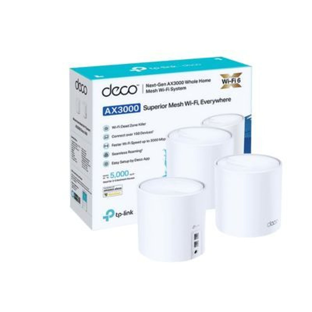 SISTEMA WIFI MESH TP-LINK DECO X60-3 AX5400 PACK 3 Blanco