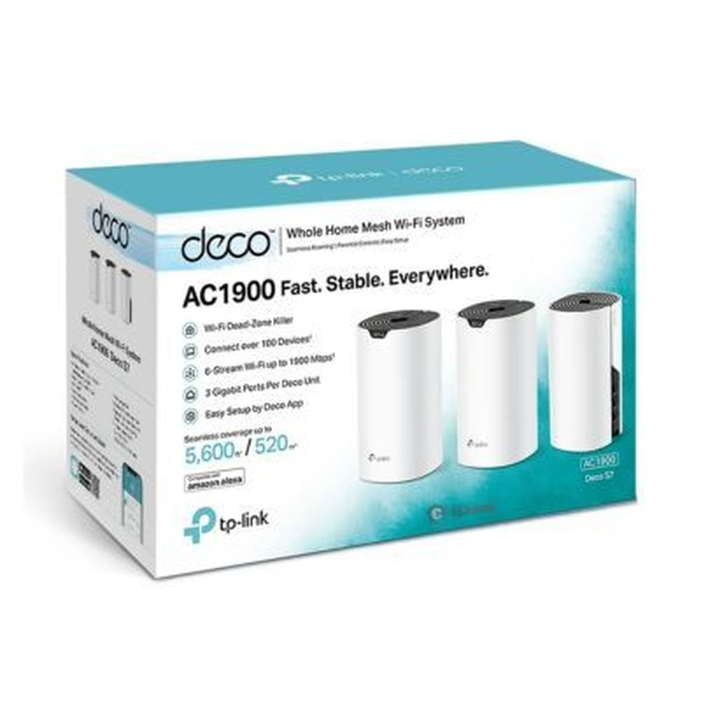 SISTEMA WIFI MESH TP-LINK DECO S7 AC1900 PACK 3 Blanco