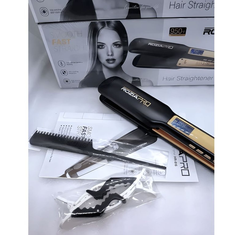 Alisadora Rozia Pro HR 816 – Cabello Liso y Brillante en Minutos